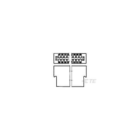 Te Connectivity TW-LEAF CRP HSG 25 POS 100 C/L 1-583717-1